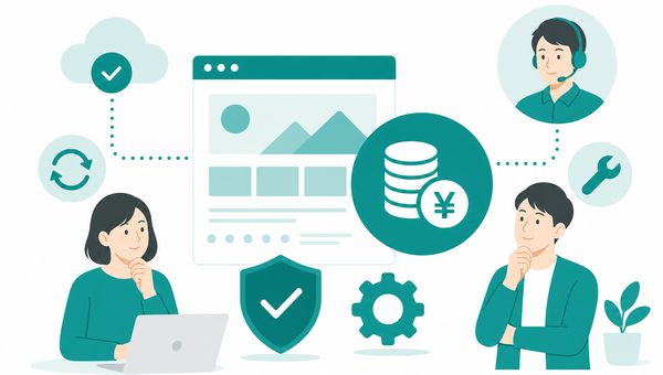 Web保守の月額料金とプラン内容を確認する