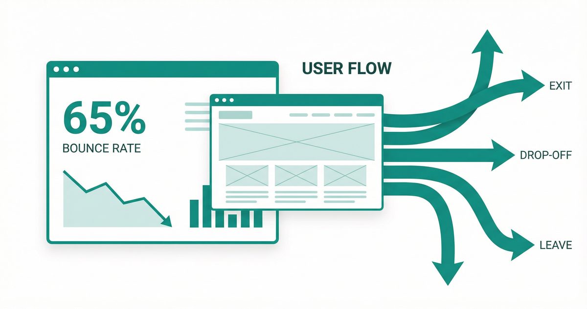 離脱率が高いサイトの原因と改善方法