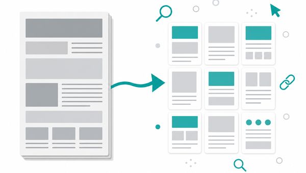 紙の会社案内をWebで読みやすい情報単位に再編集する方法