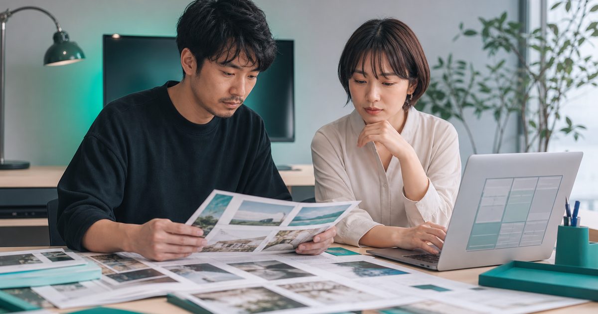 ページ用途ごとに必要な写真を整理する撮影指示書の作り方