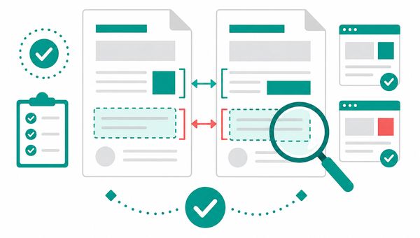 サービス内容を変更する際に関連箇所の差分を確認する手順