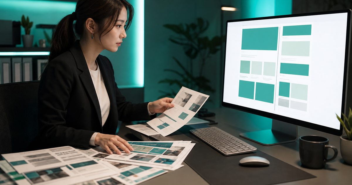 営業資料やパンフレットをWeb向けの短い情報単位に組み替える手順