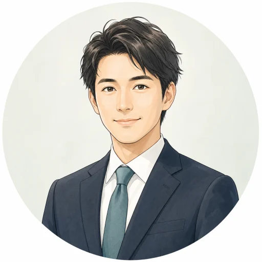 木村様をイメージした30代男性の不動産営業マン風イラスト