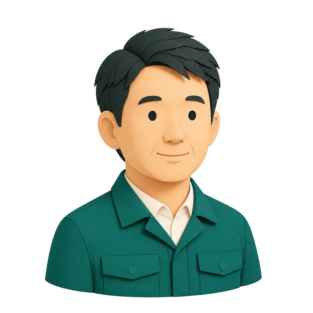 インフラ運用担当者を表現した人物イラスト