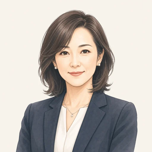 有限会社ヨコタ様をイメージした40代女性のビジネスイラスト
